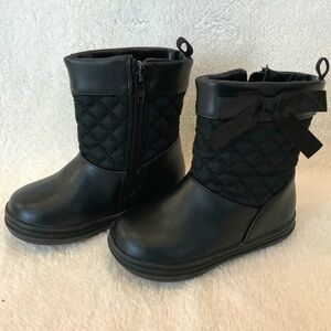 Joe Fresh- Black Boot- Toddler Size US 4T